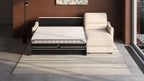 Ede 2 Seater Chaise Sofa Bed with Storage