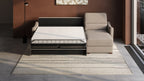 Ede 2 Seater Chaise Sofa Bed with Storage