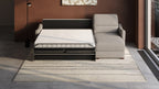 Ede 2 Seater Chaise Sofa Bed with Storage