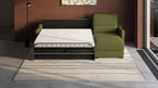 Ede 2 Seater Chaise Sofa Bed with Storage