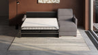 Ede 2 Seater Chaise Sofa Bed with Storage
