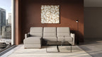 Ede 2 Seater Chaise Sofa Bed with Storage