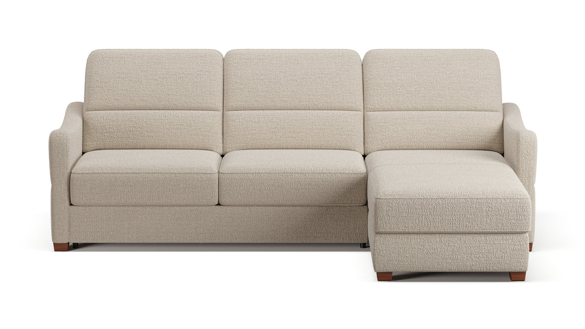 Ede 2 Seater Chaise Sofa Bed with Storage