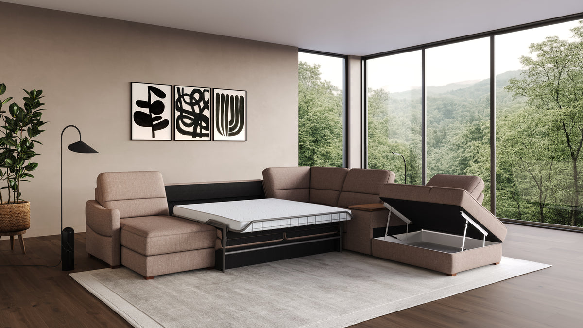 Ede Grand Corner Sofa Bed