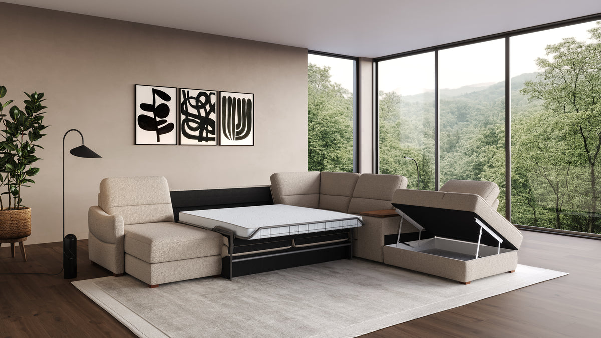 Ede Grand Corner Sofa Bed