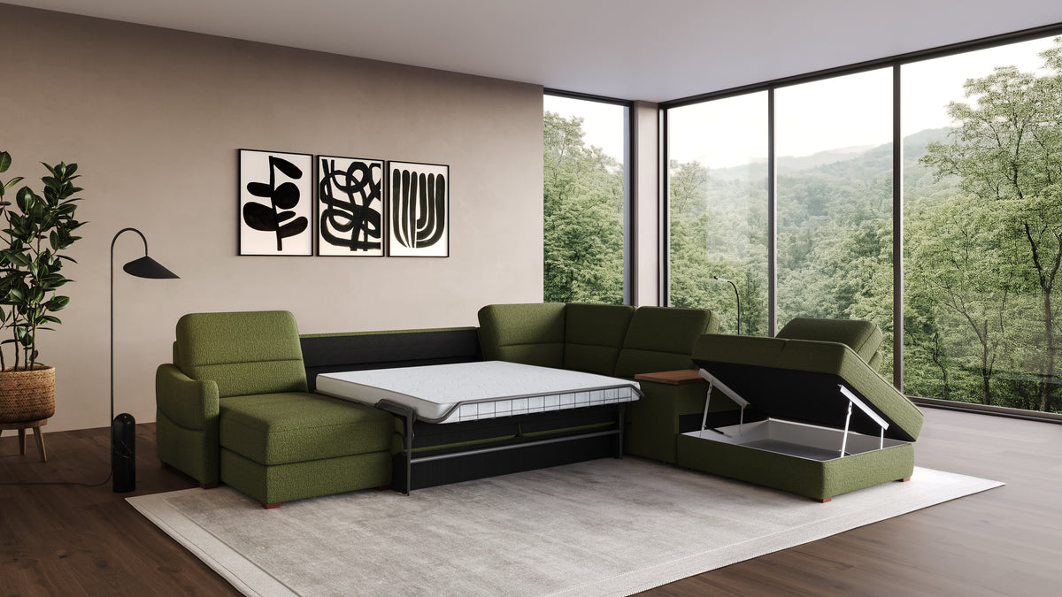 Ede Grand Corner Sofa Bed