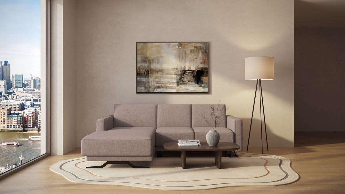 Idia 2 Seater Chaise Sofa Bed with Storage