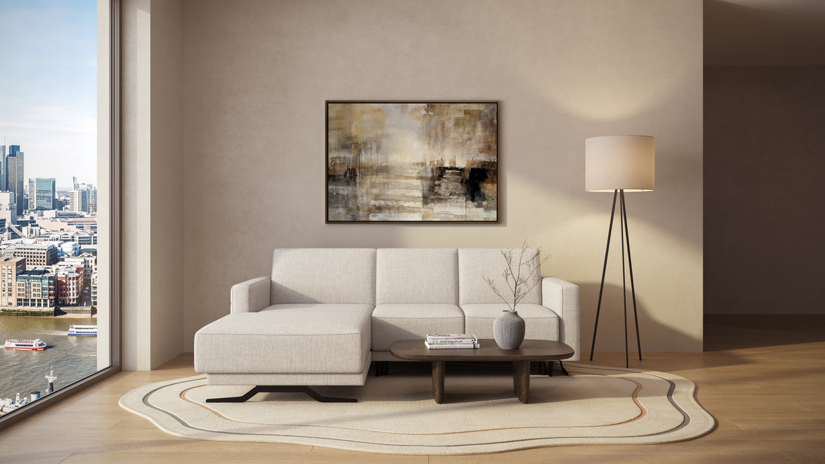 Idia 2 Seater Chaise Sofa Bed with Storage