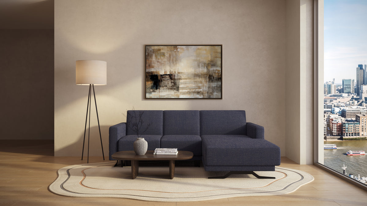 Idia 2 Seater Chaise Sofa Bed with Storage