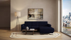 Idia 2 Seater Chaise Sofa Bed with Storage