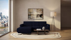 Idia 2 Seater Chaise Sofa Bed with Storage