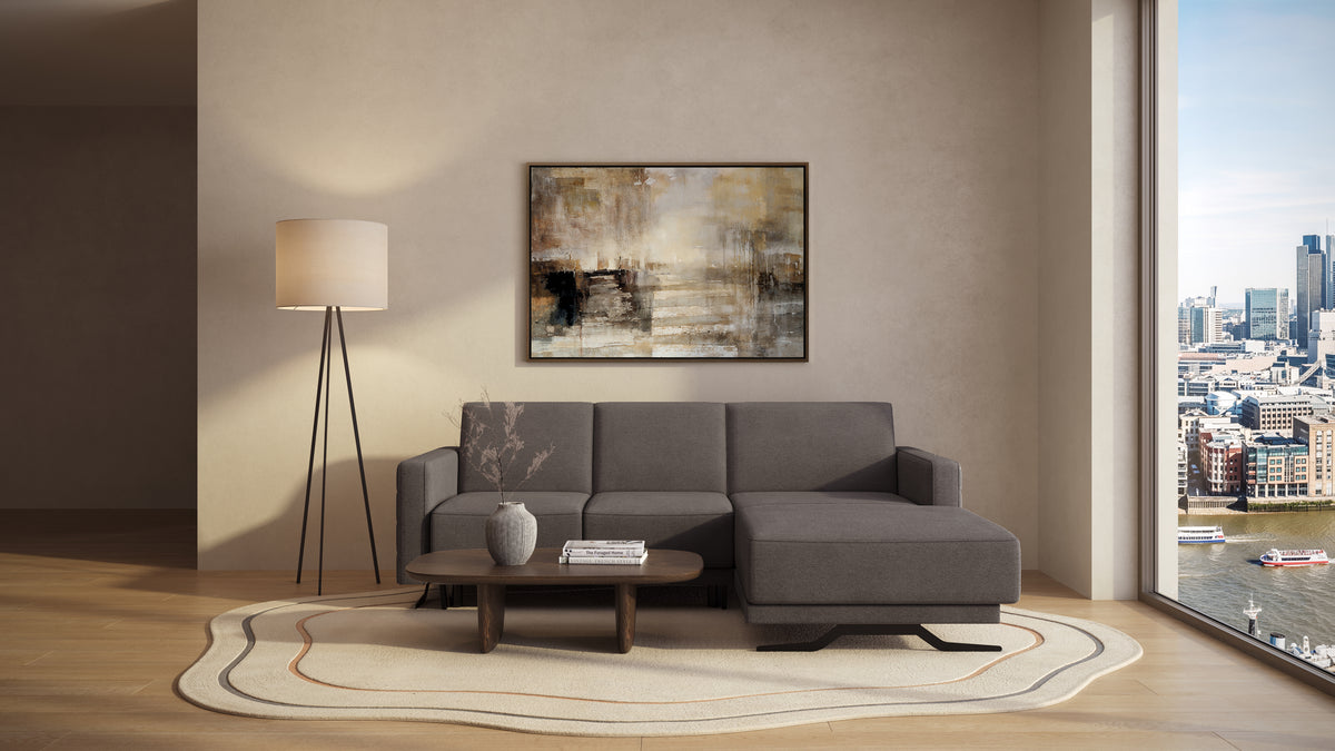 Idia 2 Seater Chaise Sofa Bed with Storage