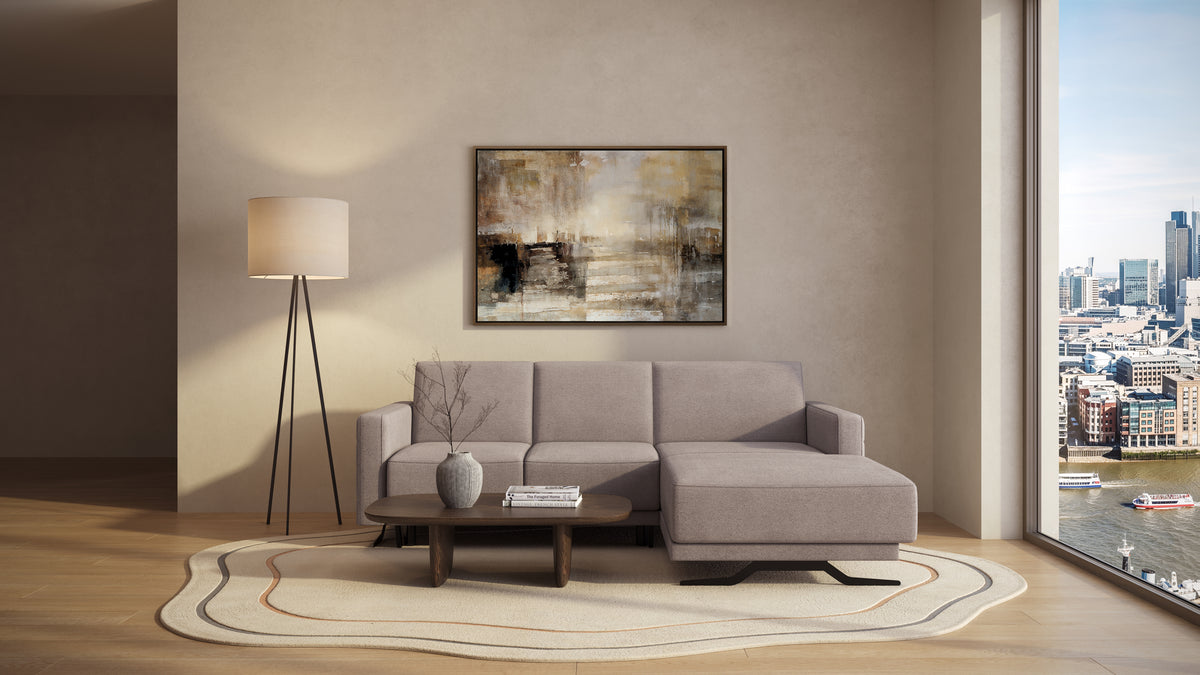 Idia 2 Seater Chaise Sofa Bed with Storage