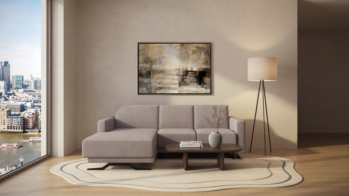 Idia 2 Seater Chaise Sofa Bed with Storage