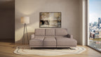 Idia 2 Seater Chaise Sofa Bed with Storage