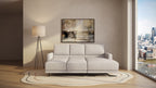 Idia 2 Seater Chaise Sofa Bed with Storage