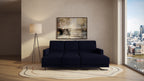 Idia 2 Seater Chaise Sofa Bed with Storage