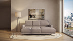 Idia 2 Seater Chaise Sofa Bed with Storage