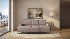 Idia 2 Seater Chaise Sofa Bed with Storage