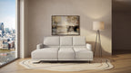 Idia 2 Seater Chaise Sofa Bed with Storage