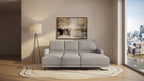 Idia 2 Seater Chaise Sofa Bed with Storage