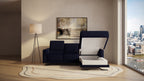 Idia 2 Seater Chaise Sofa Bed with Storage