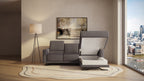 Idia 2 Seater Chaise Sofa Bed with Storage
