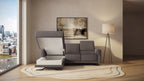 Idia 2 Seater Chaise Sofa Bed with Storage