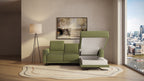 Idia 2 Seater Chaise Sofa Bed with Storage