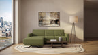 Idia 2 Seater Chaise Sofa Bed with Storage