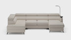 Claire Corner Sofa Bed with Chaise & Storage