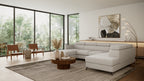 Claire Corner Sofa Bed with Chaise & Storage