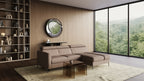 Zeme Chaise 2 Seater Sofa Bed with Storage