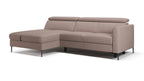 Zeme Chaise 2 Seater Sofa Bed with Storage