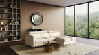 Zeme Chaise 2 Seater Sofa Bed with Storage