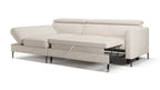 Zeme Chaise 2 Seater Sofa Bed with Storage