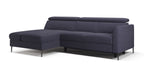 Zeme Chaise 2 Seater Sofa Bed with Storage
