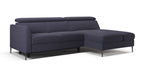 Zeme Chaise 2 Seater Sofa Bed with Storage