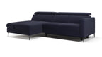 Zeme Chaise 2 Seater Sofa Bed with Storage