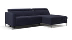 Zeme Chaise 2 Seater Sofa Bed with Storage