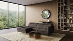 Zeme Chaise 2 Seater Sofa Bed with Storage