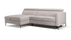 Zeme Chaise 2 Seater Sofa Bed with Storage