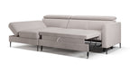 Zeme Chaise 2 Seater Sofa Bed with Storage