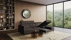 Zeme Chaise 2 Seater Sofa Bed with Storage
