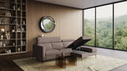 Zeme Chaise 2 Seater Sofa Bed with Storage