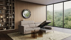 Zeme Chaise 2 Seater Sofa Bed with Storage