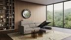 Zeme Chaise 2 Seater Sofa Bed with Storage