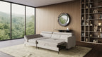 Zeme Chaise 2 Seater Sofa Bed with Storage