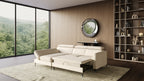 Zeme Chaise 2 Seater Sofa Bed with Storage