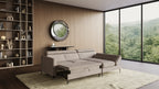 Zeme Chaise 2 Seater Sofa Bed with Storage